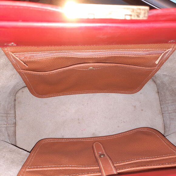 Dooney & Bourke Red Doctor Bag Hand Painted Vintage Doctor Bag - Picture 10 of 14